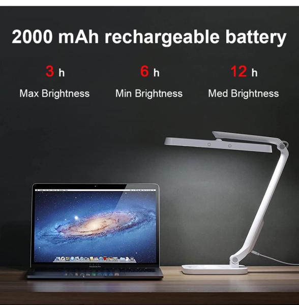 120mm Led White Desk Lamp Cantilever Folding Study Table Light For Children
