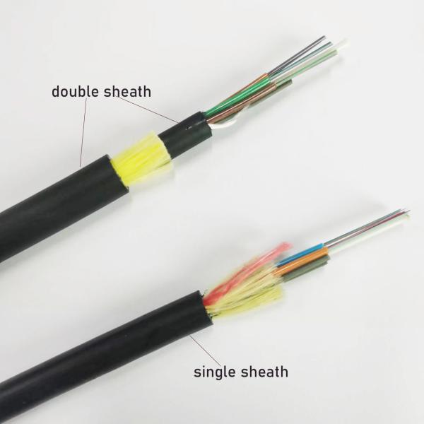 12 24 48 Hilos ADSS Fiber Cable 200kg/km 2 4 Core 6 24 48 96 Hilos 4km Single / Double Jacket
