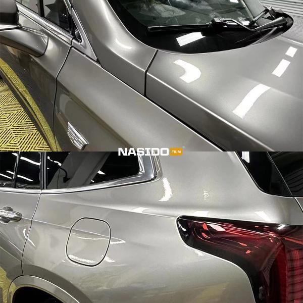 Liquid Silver Car Vinyl Wrap Roll Recyclable Eco Friendly High Stretchable