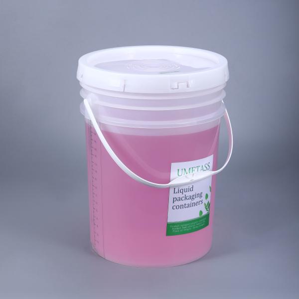 Food Storage with UMETASS 5 Gallon Clear Plastic Bucket Printing Silk Screen Printing