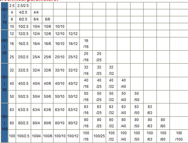 Hydraulic pumps Double vane pumpYB1-10/4 YB1-10/2.5 YB1-6/6 YB1-6/4 YB1-6/2.5 YB1-4/4 YB1-4/2.5 YB1-2.5/2.5 YB1-25/25 YB1-25/20 YB1-25/16 factory
