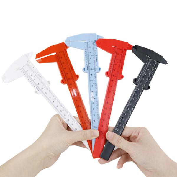 0-150mm Measuring Ruler Double Foot Plastic Vernier Caliper