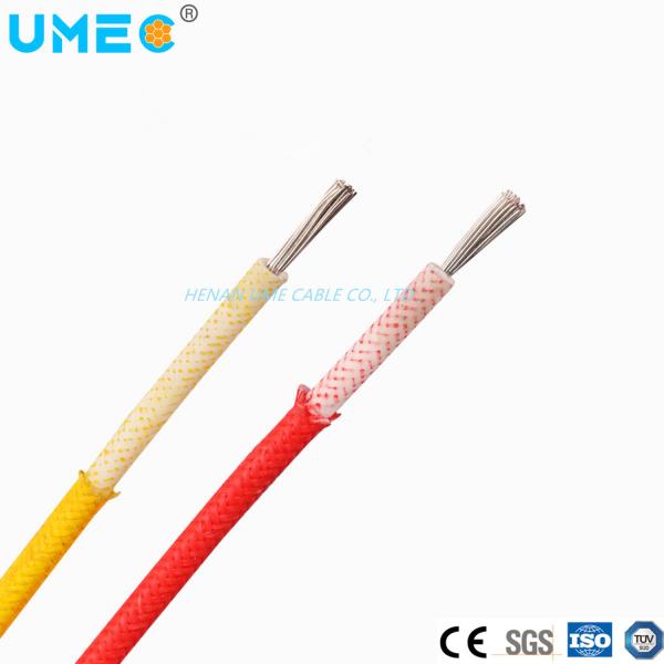 1.0mm 1.5mm2 25mm2 Elétrico de silicone isolamento fibra de vidro trançado fio de cabo à prova de fogo