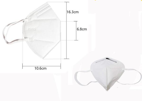 Disposable Protective Kn95 Face Mask / 4 Ply Anti Virus Ffp2 Respirator