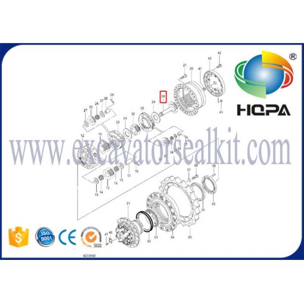 2050692 Prop Shaft Travel Motor Components Hitachi Excavator ZX200-3