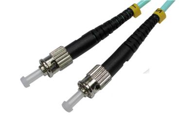 Conector simples preto da fibra óptica do ST de FTTH com virola, PC/UPC