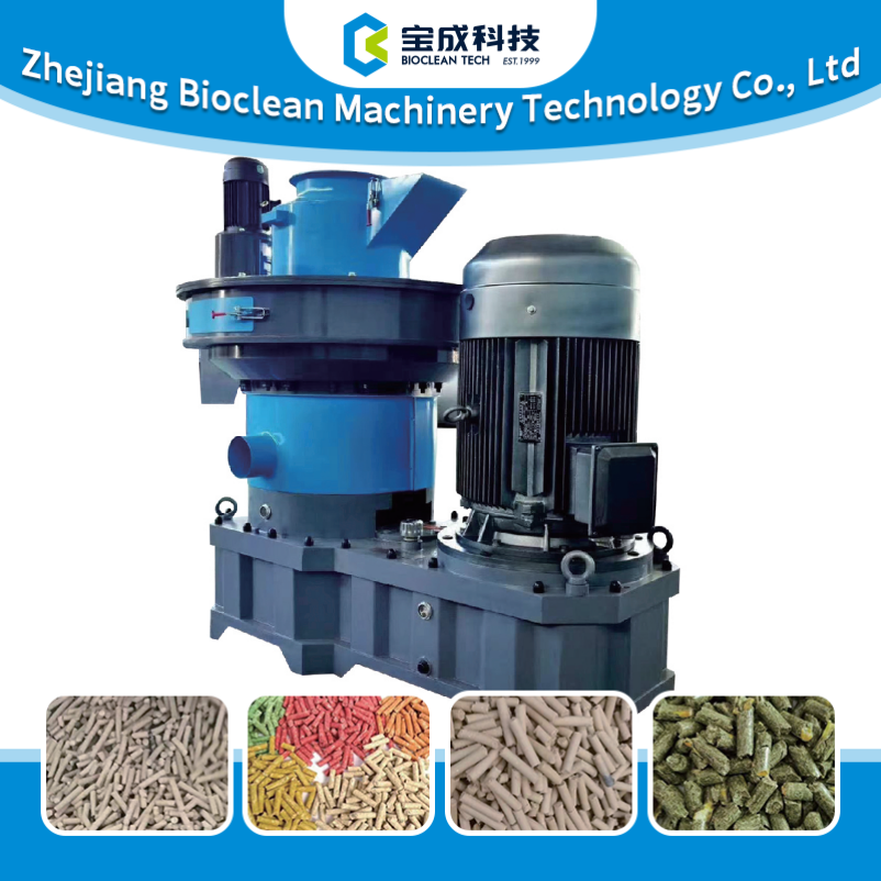 2500-3000KG/H Vertical Biological Pellet Machine / Biomass Ring Die Pellet Mill Machine