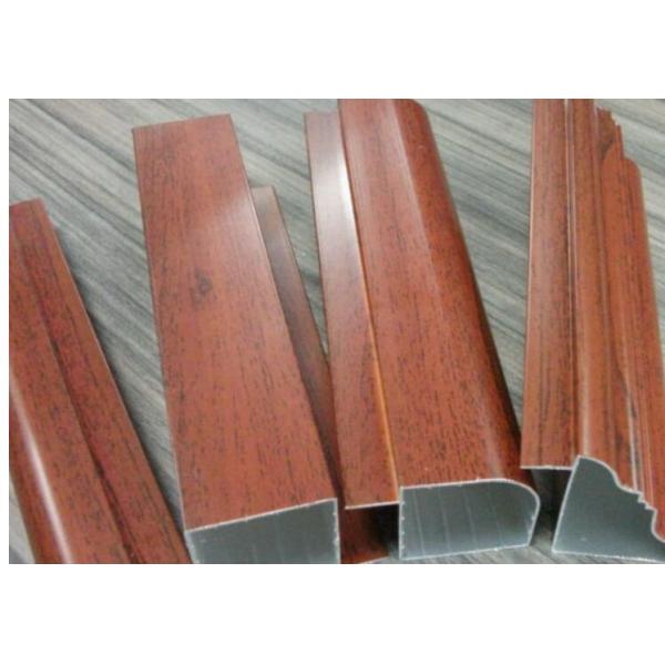 Extruded 6063 T5 Wood Grain Aluminum Extrusion Aging Resistance