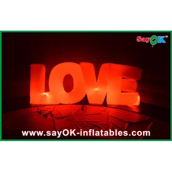 Влюбленность освещая ткань нейлона украшений Inflatables ярда напольную