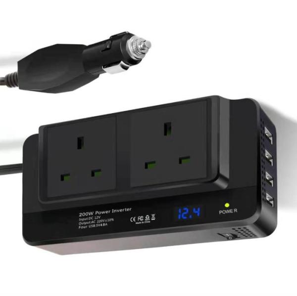 200W 220V Power Inverter Electric Cars Dc To Ac Inverter 3 Phase For Electric Car 4000W 8000W Car Converter Usb Output Inverter