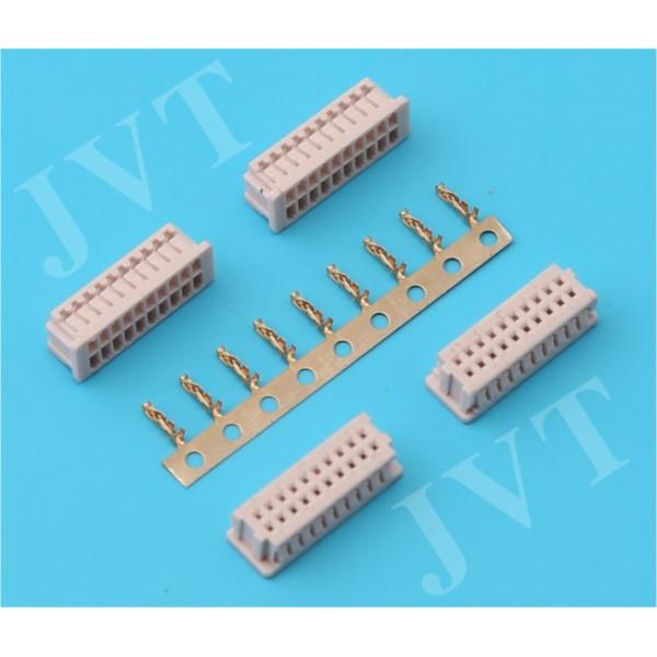 Dual Row pcb Wire to Board Connector with 20 - 40 Poles 3A AC/DC Rating Current