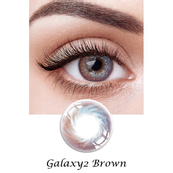 Изготовленный на заказ покрашенный аметист контактирует косметические линзы окуляра на глазах Брауна