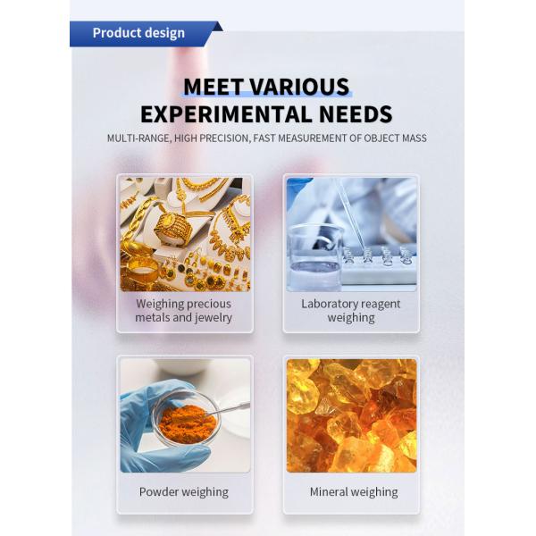 High Precision Electronic Balance Scale with Linear Error ±0.1mg and Accuracy 0.00001g