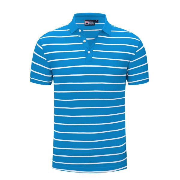 Flyita Breathable Blue Polo T Shirt 3D Embroidery Logo