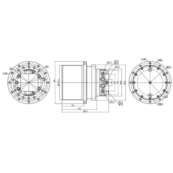 E303.5 SK40 Travel Reduction Gear TM04 TM04A EX40 PC30 PC35 PC40 Excavator Spare Parts
