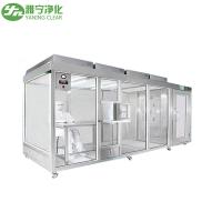 YANING GMP Padrão ISO5 Modular Sala Limpa Parede Macia e Dura Sala Limpa Booth Limpa