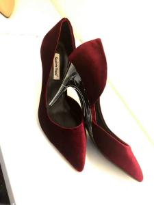 Fashion Pointed folding Heels High Heel Sandals Women's Shoes Custom Large Size