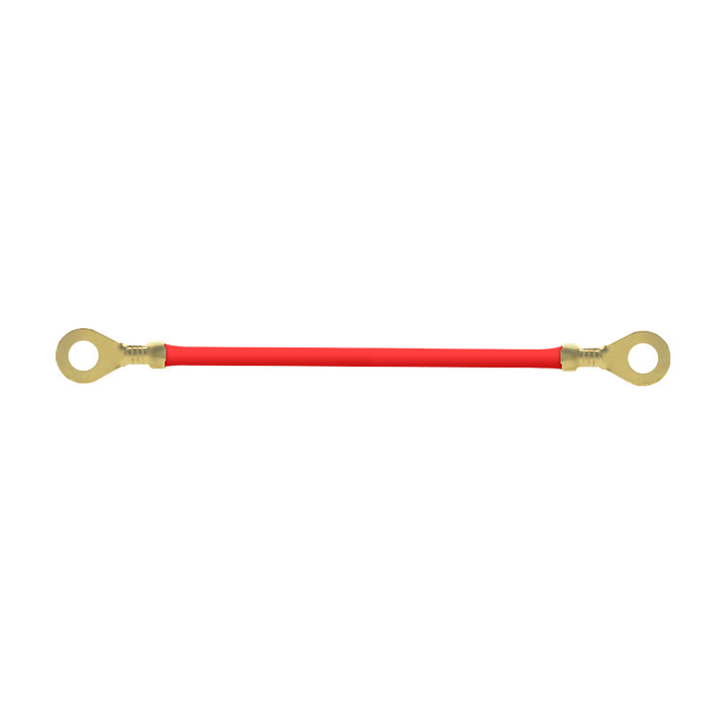 Bulk Order Double End O‑Ring Eyelet Terminal Jumper Wire Harness, ODM Oxygen‑Free Pure Copper Brass Ring Lug Cable for Battery, Chinese Manufacturer Wire Harness