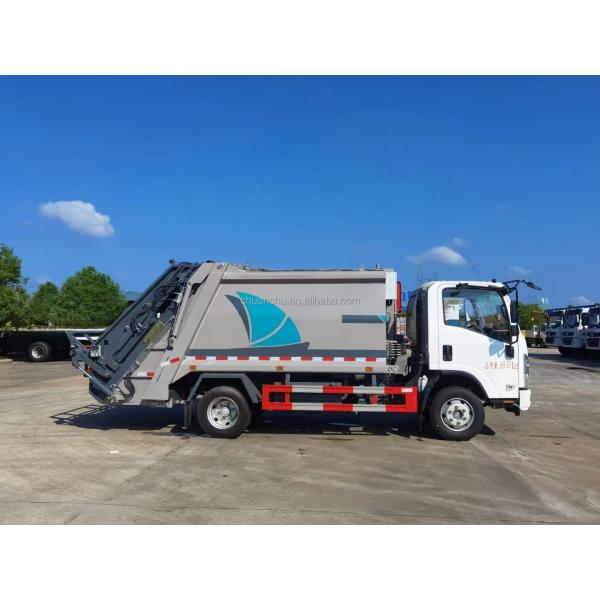 EURO 5 Emission Standard Qingling 6 Square Compression Garbage Truck for Property Waste Removal and Municipal Waste Transfer