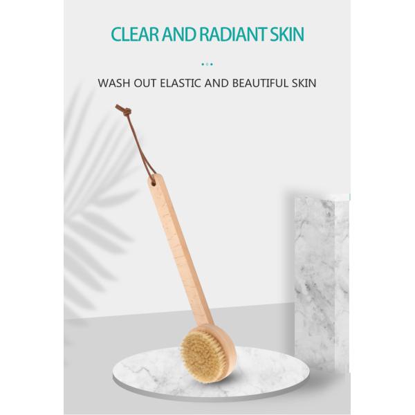 Escova corporal Vegan Redonda Pele natural Seca Massagem Chuveiro Escova para Spa