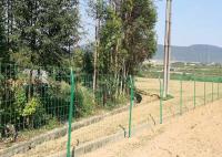 La poudre a enduit le fil soudé incurvé Mesh Fence Perimeter Garden Fence