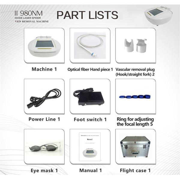 Удаление пауковых вен с 980-нм диодным лазером