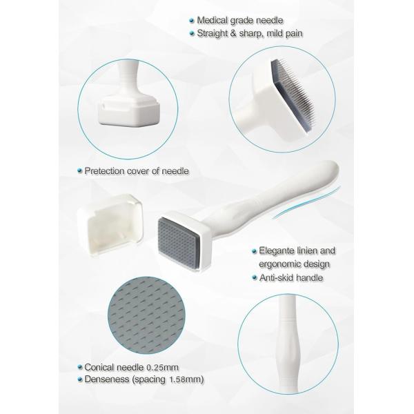 NO Plugs Type 140 Needles Derma Stamp Roller for Skin Rejuvenation and Cellulite Reduction