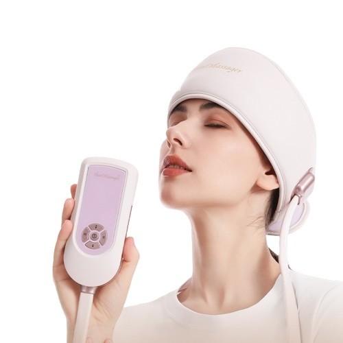 Electric Relaxing Head Massager Heating Wrap 6 Zone Airbag Head Spa Equipment