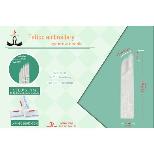 Стабилность белых игл Microblading лезвия кривого #14 17 превосходная