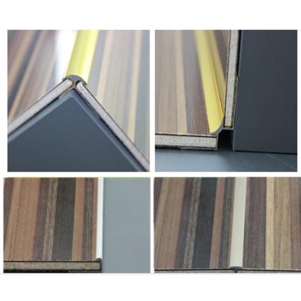 M Shaped Aluminium Internal Corner Backsplash Metal Trim For Shower Wall Panel