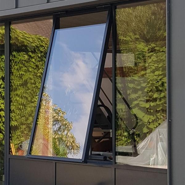 Окно окна алюминия доказательства урагана алюминиевого окна виллы застекленное двойником