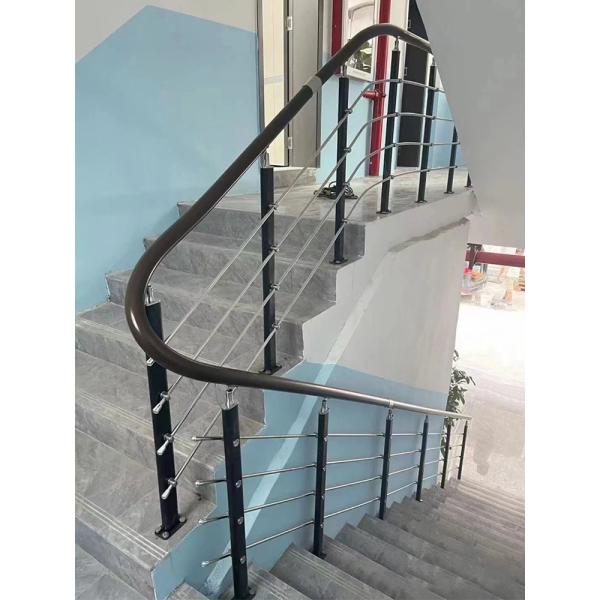 Modern Apartment Stainless Steel Aluminum Handrail Stair Railing for Outdoor Exterior
