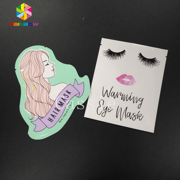 Laminate PE PET Aluminum Foil Pouch Packaging Facial Mask Plastic Bags With CMYK Gravure