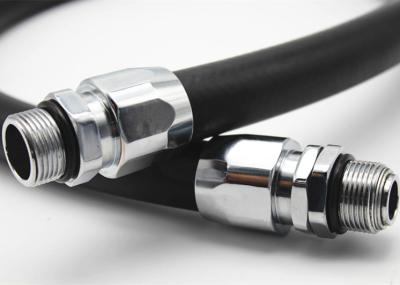 4M / Pce  Fuel Dispenser Hose With Fixed or Rotary Terminals , Petrol Station Braided Fuel Hose