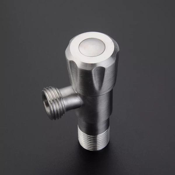 Нержавеющая сталь туалетная ванна фитинги 1/2 настенный ручной монтаж ванной воды стоп черный кухонный угловой клапан