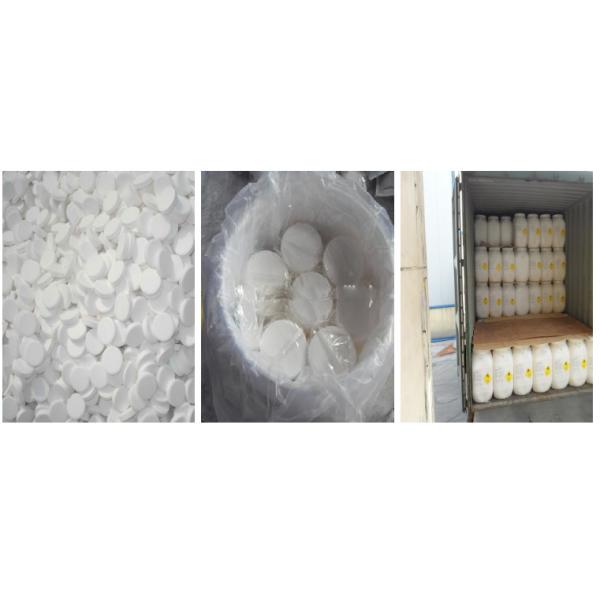 200g / Tablet Swimming Pool Chemicals Chlorine Tablet For Recycling Water