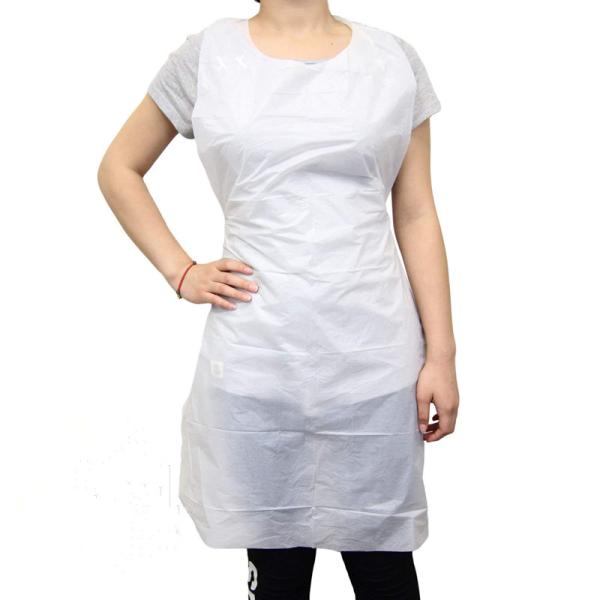 EN13432 Biodegradable Aprons , Disposable Plastic Aprons For Adults