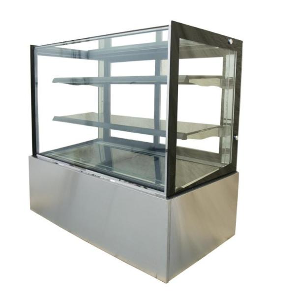 Commercial refrigerareted glass showcase for bakery shop with CE/ETL
