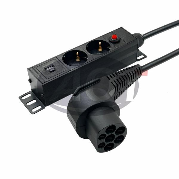 16 Amps AOTAI Type2 to Schuko Electrical Car Type 2 Charging Cable and Performance for Euro Socket 220V Outlet