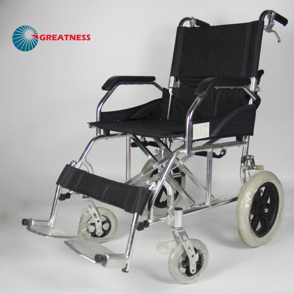 Light Weight Folding Aluminum Manual Wheelchair Solid Wheel United Break Easy Carry