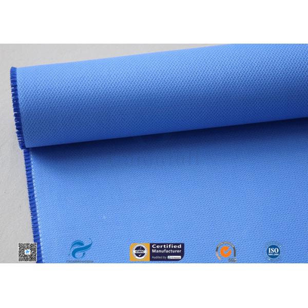 510GSM Silicone Coated Glass Fabric Plain Weave Electrical Insulation Blue