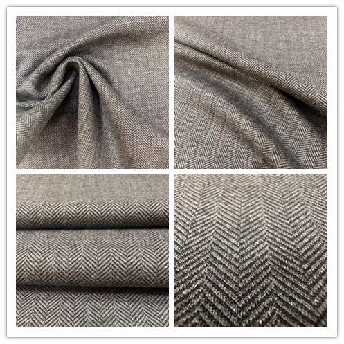 Knitted Polyester/Rayon/Viscose Herringbone Fabric Yarn Dyed/Dyeing for Lady′s Outwear