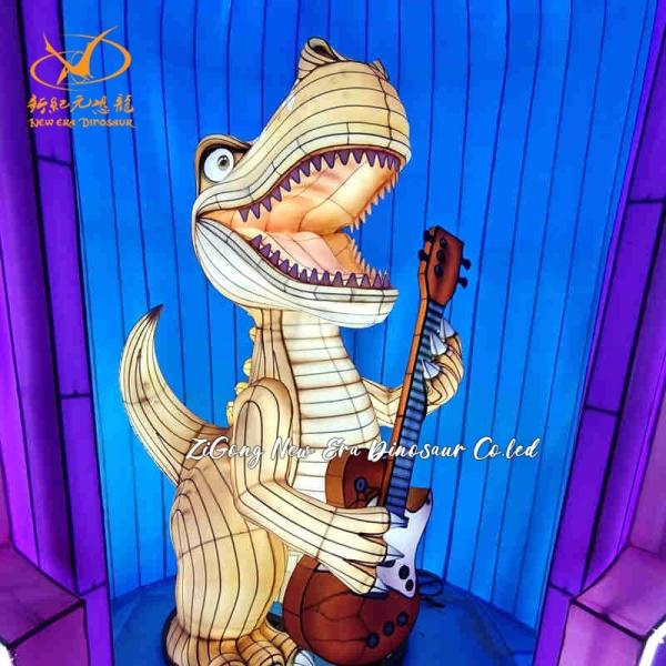 Dragon Animal Art Lantern for Street Decoration Waterproof Silk Festival  Lantern 