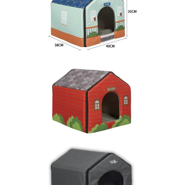 Oxford Fabric Dog Bed Luxury Warm Heated Small Dog House Pet Cushion