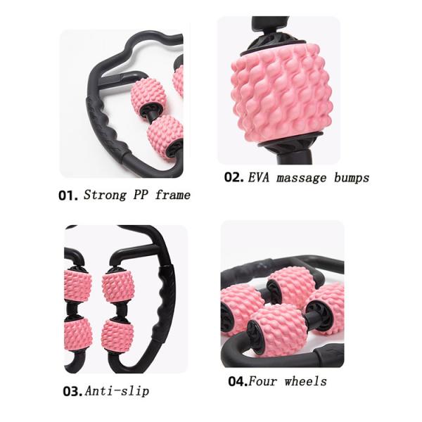 Ручка шарика ролика массажа бедренной кости руки Handhold подковообразная многофункциональная