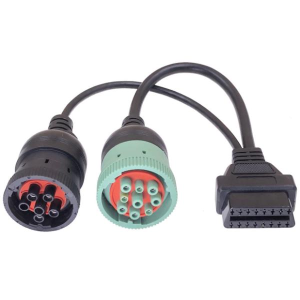 J1939 Install Y- Cable w/Threaded Nut Black/Low-Speed Drawing/pictures and samples Required with Diagnostic Fault Code