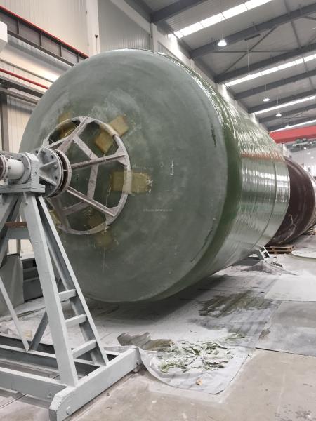 1600mm Antiseptic Frp Water Treatment Tank Cross Wound Cylindrical 11m3
