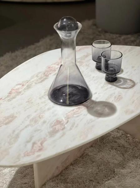 Mesa de centro de mármol de alta durabilidad, elegante para salas de estar