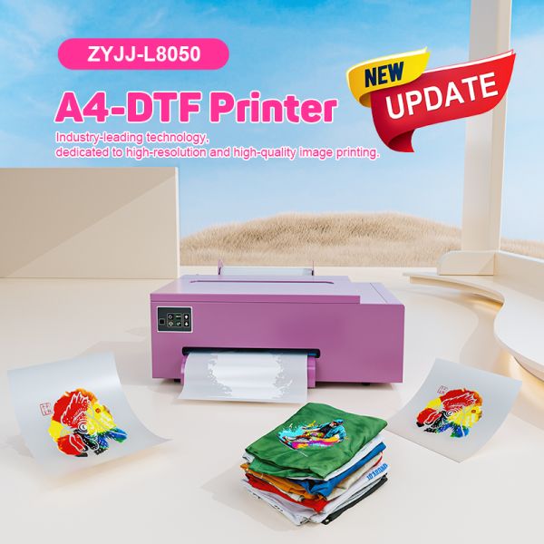 Semi Auto A4 Small DTF Flatbed Printer PET Film T Shirt Textile Printing Machine