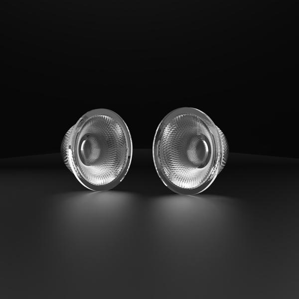 PC Material 60mm Diameter COB Lens with 60° Anti-Glare for Hotel Downlight
